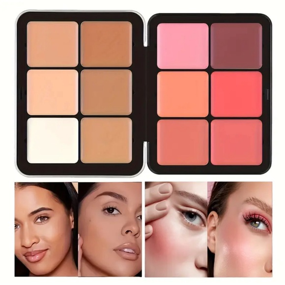 Contour blush makeup palette all in one face classic makeup creamy - Picture 3 of 5